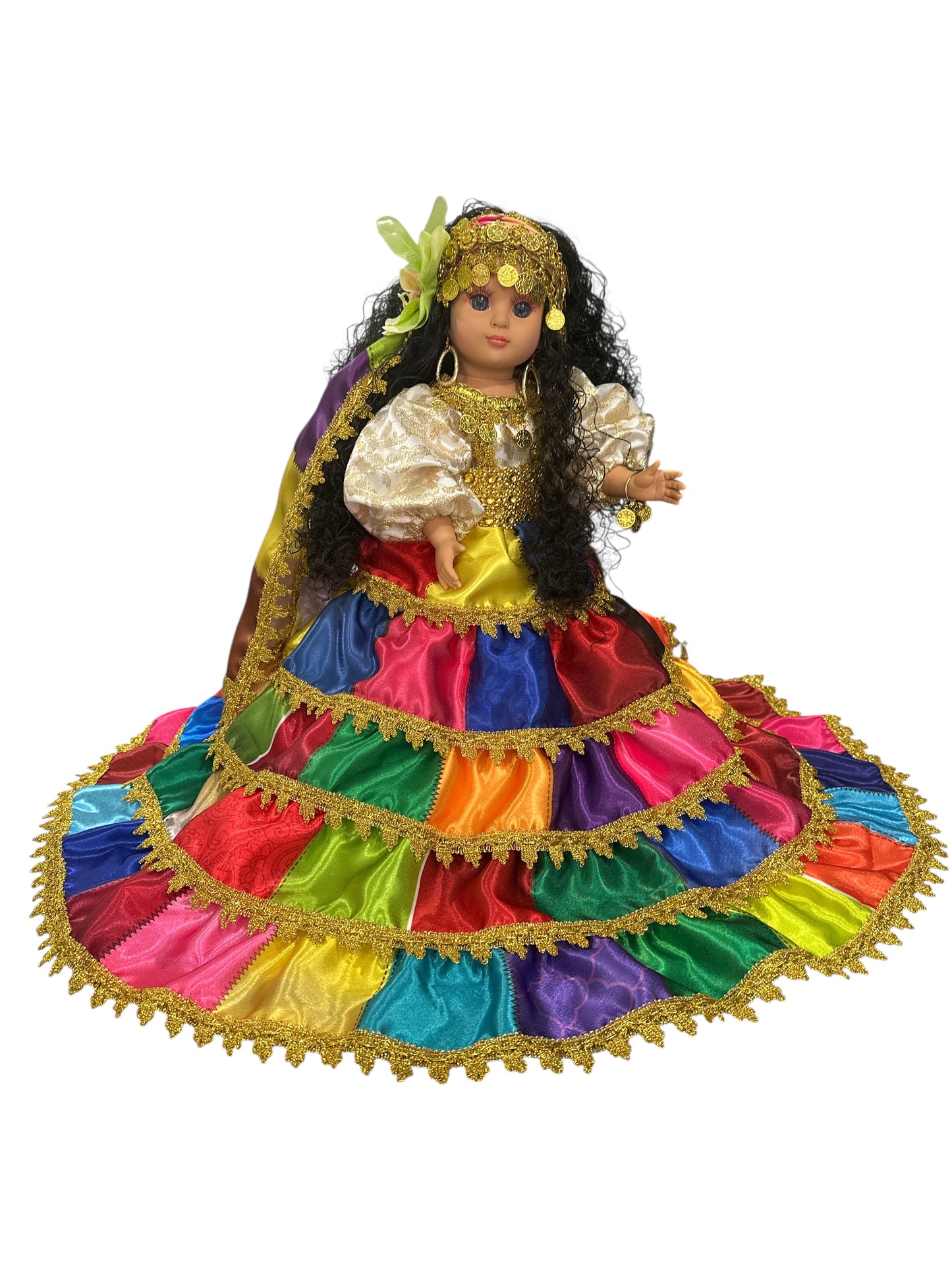 Multicolor Gipsy Spiritual Doll 17"