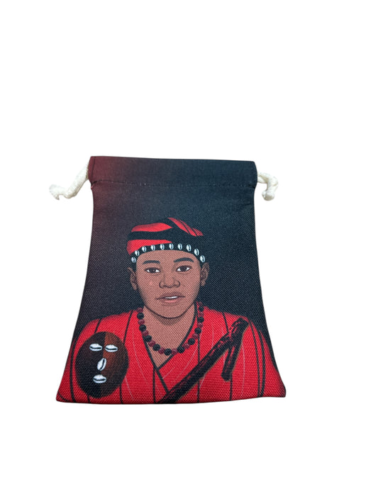 Bolsa caracolera con imagen Elegua 7”x 4”