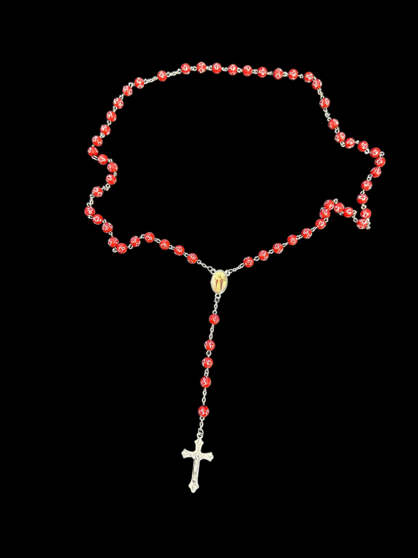 Rosary Catholic Crucifix Cord 21" Long