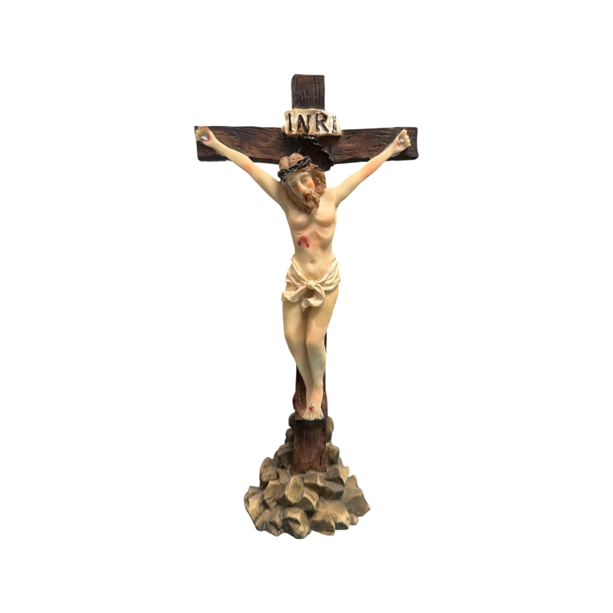 Jesus Crhist Crucifix Resin Statue  7 inches