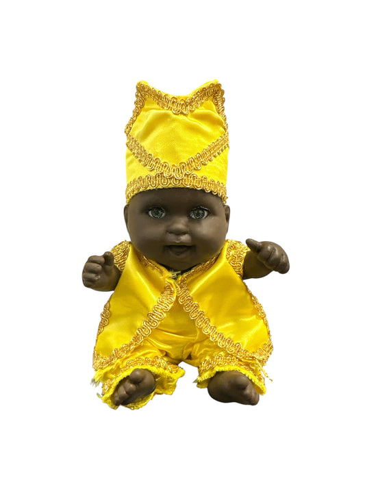6" Baby dressed in Yellow (Ideu)