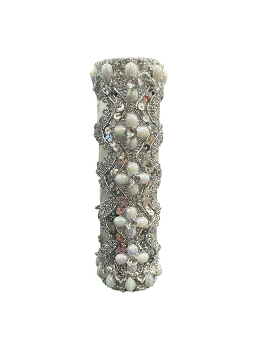 8" Obatala decorated candle