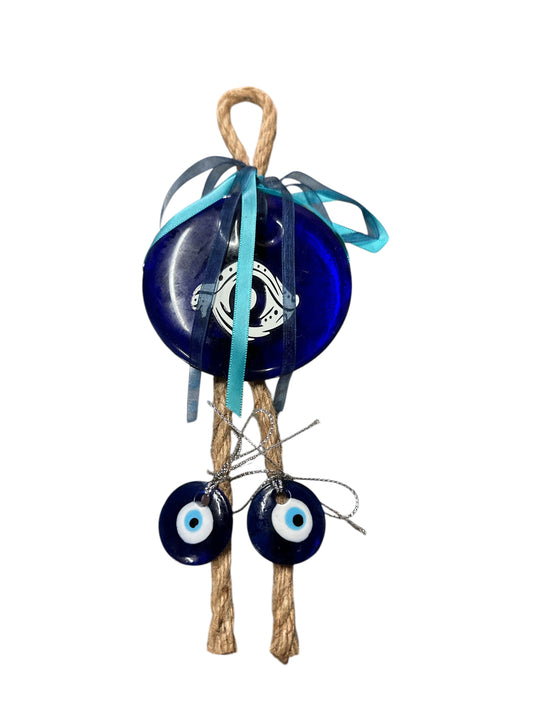 Hanging Evil Eye  10”x 3.5”