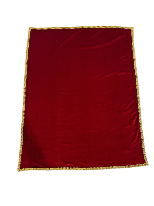 Red Velvet tablecloth 29"x 36"