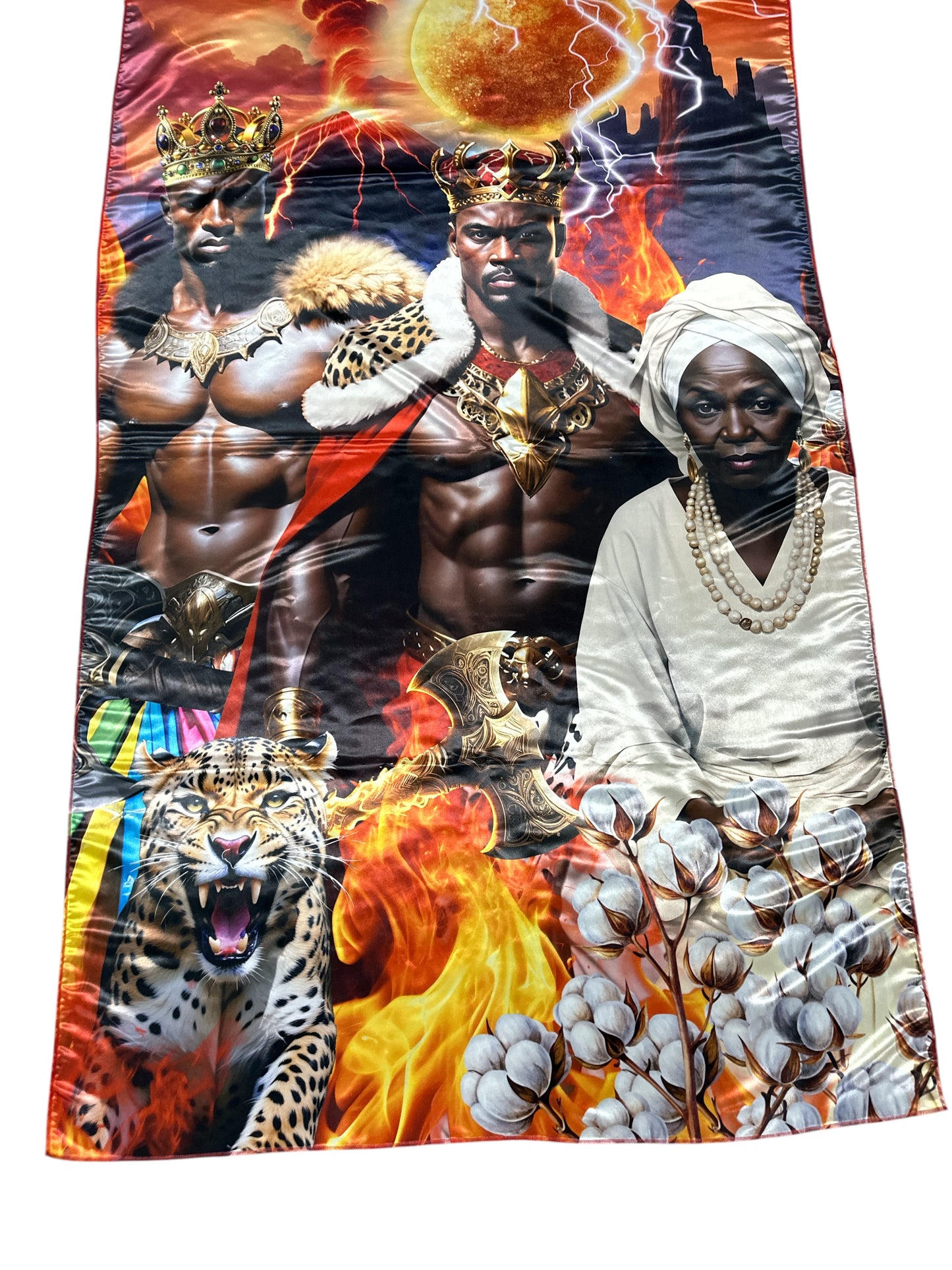 Tapestry 100”x 60” (Agayu, Shango, Ochanla)