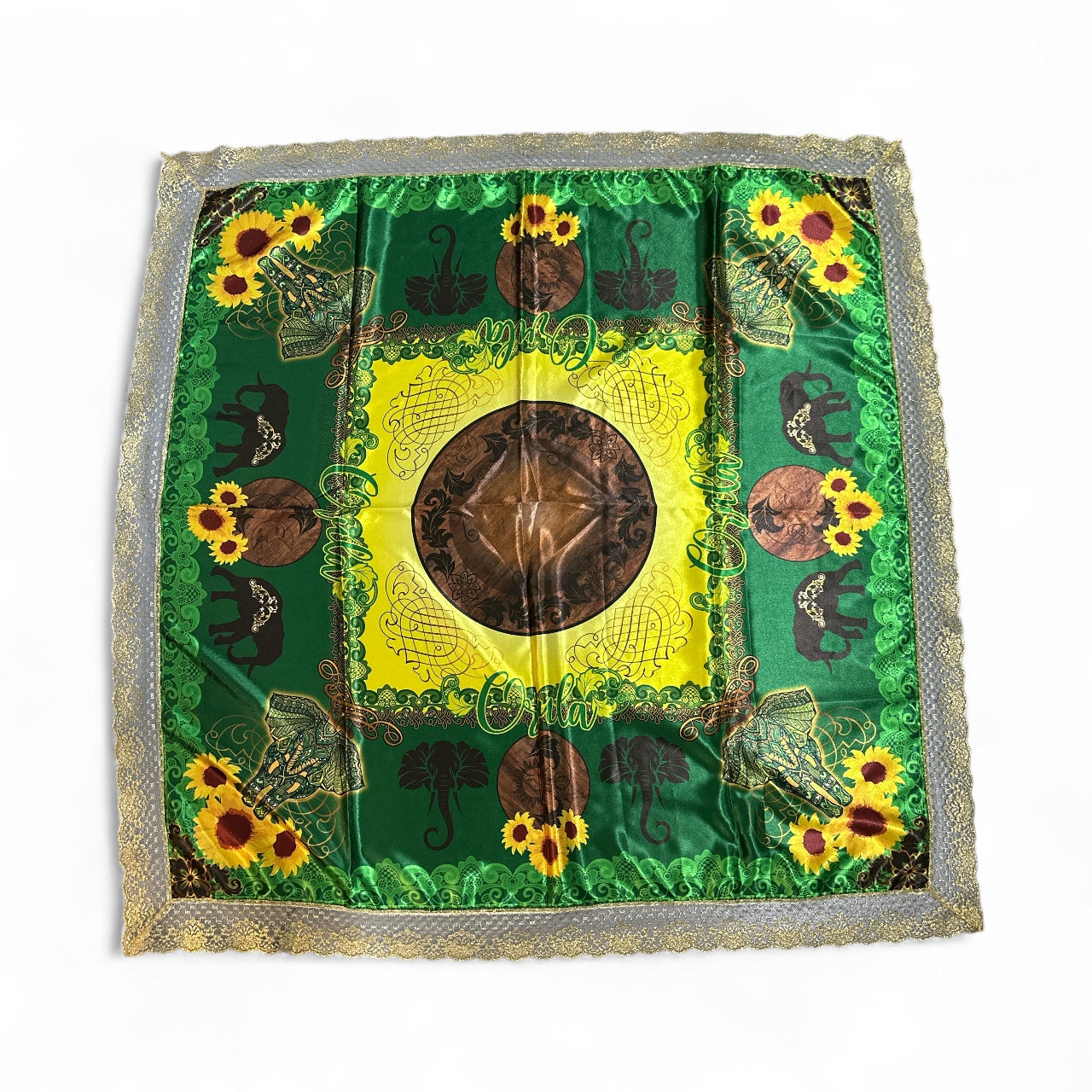 Sublimated satin cloths with images 41"x 41"