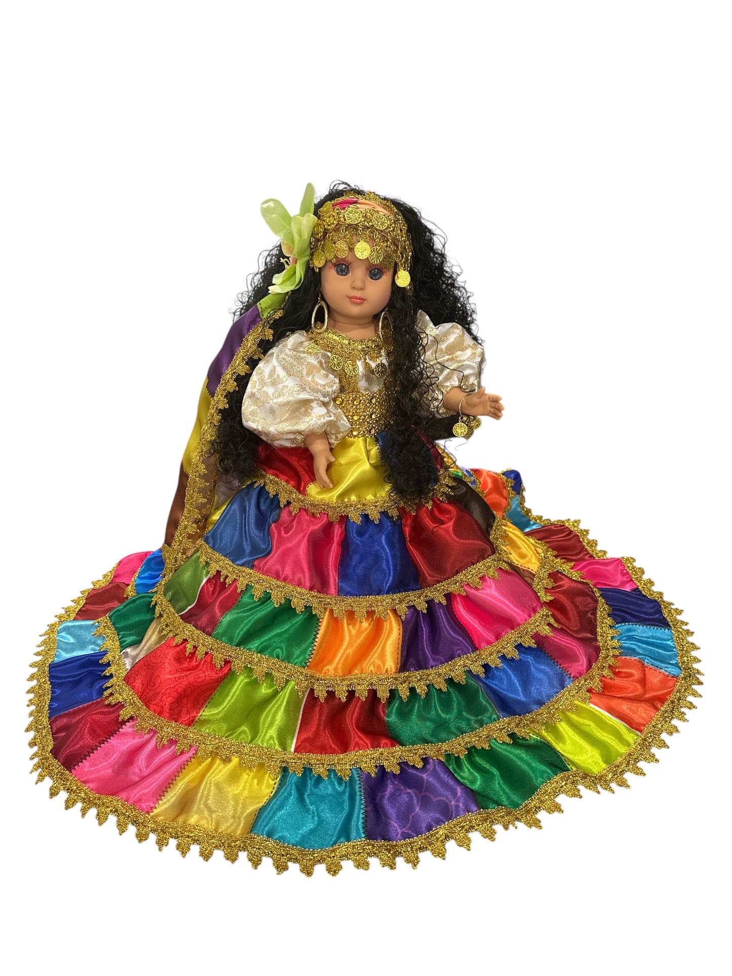 Multicolor Gipsy Spiritual Doll 17"