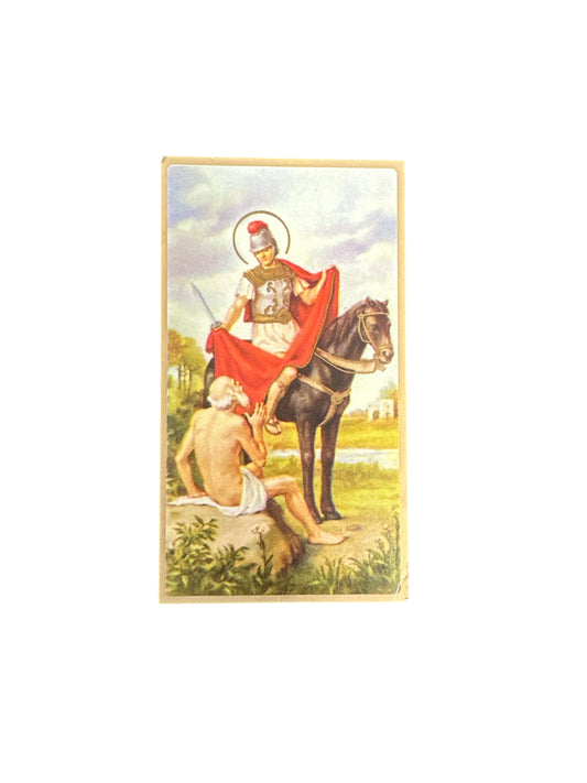 Prayer Card Saint Martin of Loba 4"x 2"