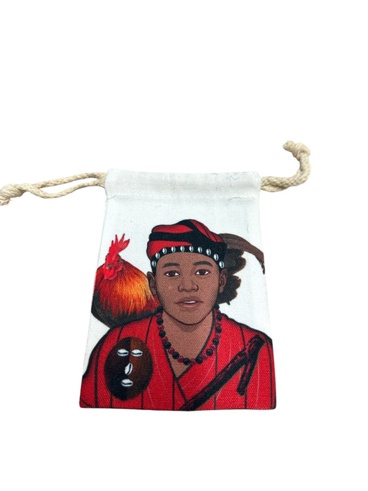 Bolsa caracolera con imagen Elegua 7”x 4”