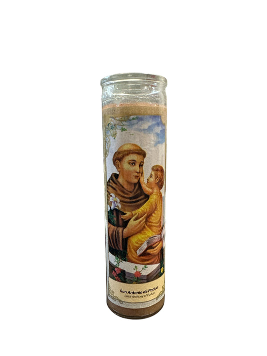 8" Saint Anthony of Padua candle