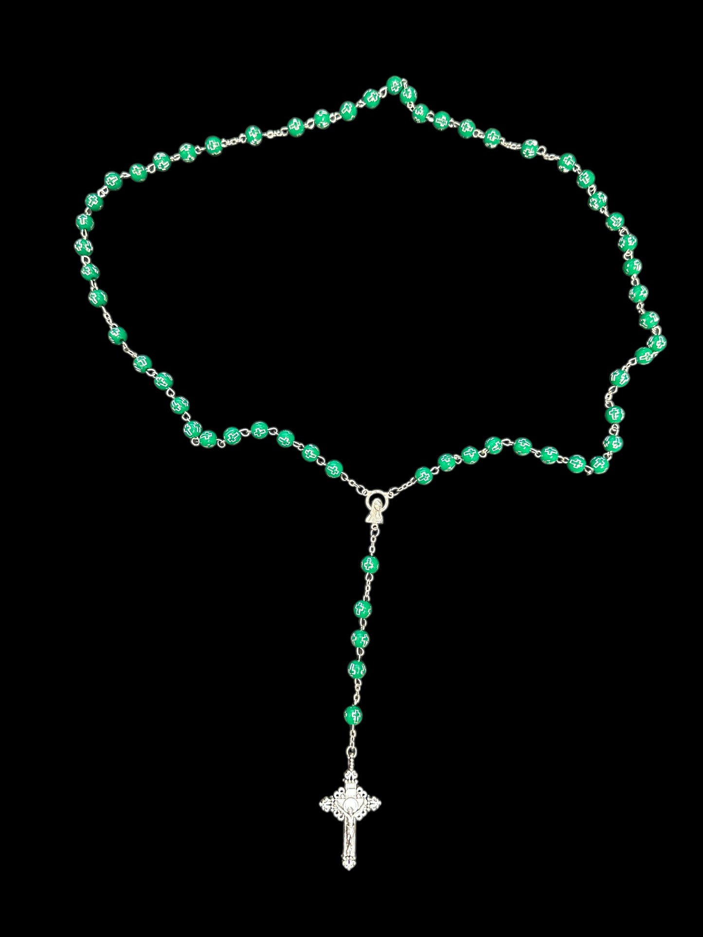Rosary Catholic Crucifix Cord 21" Long