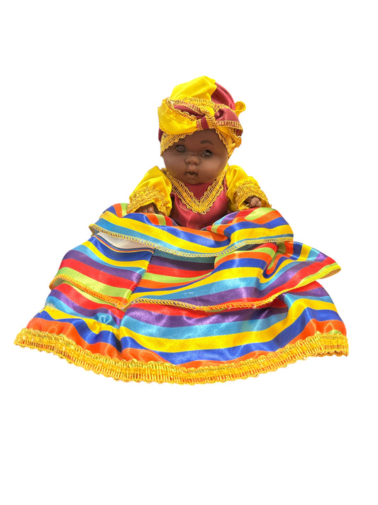 9" Spiritual doll dressed in 9 colors (Oya)