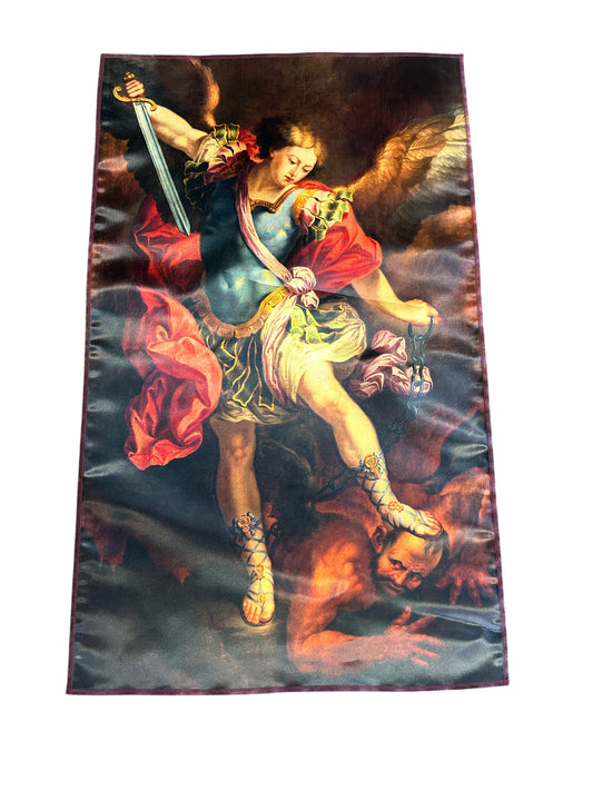 Tapestry Archangel Saint Michael  21"x 36"