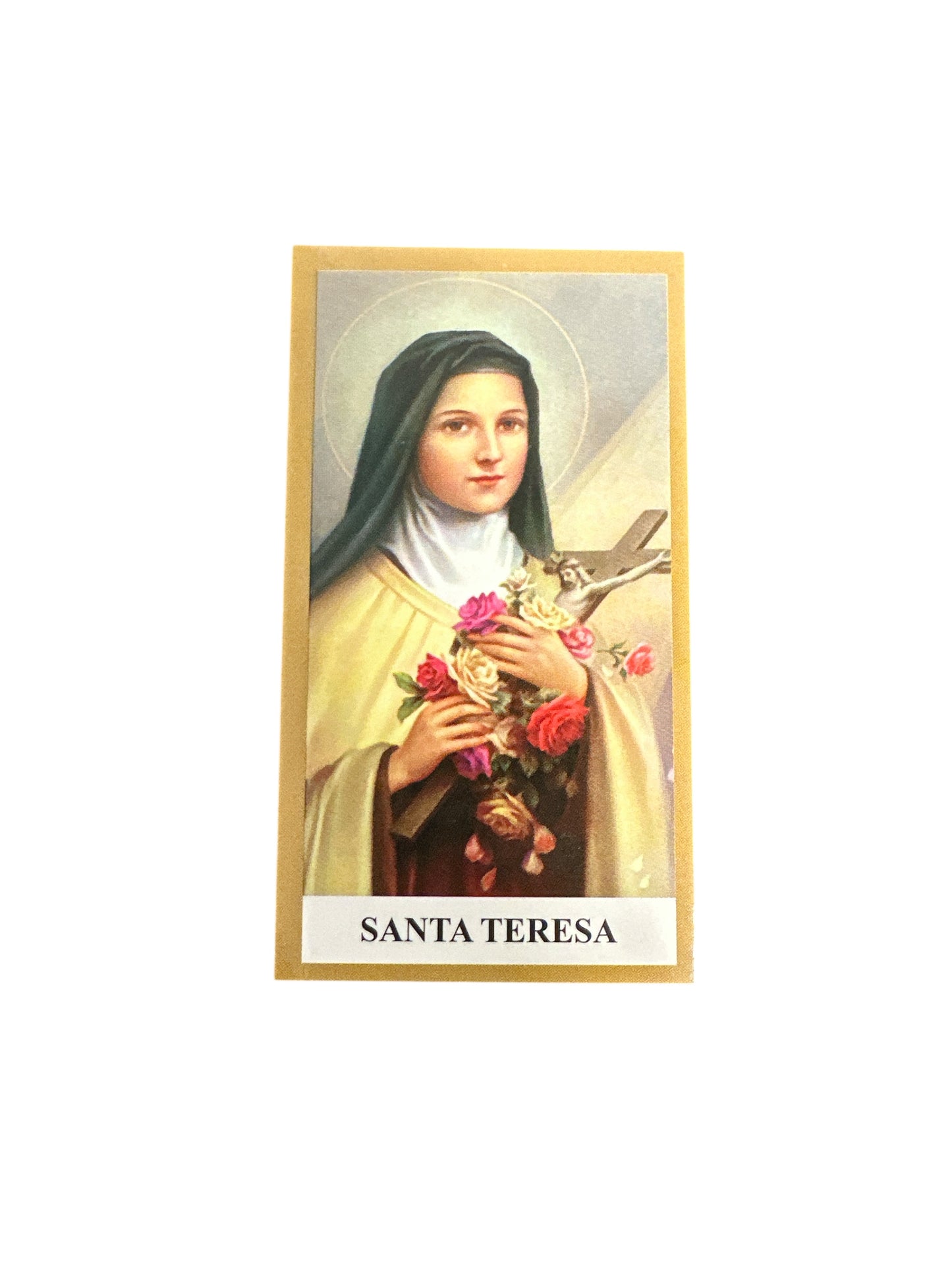 Prayer Card Saint Teresa 4"x 2"