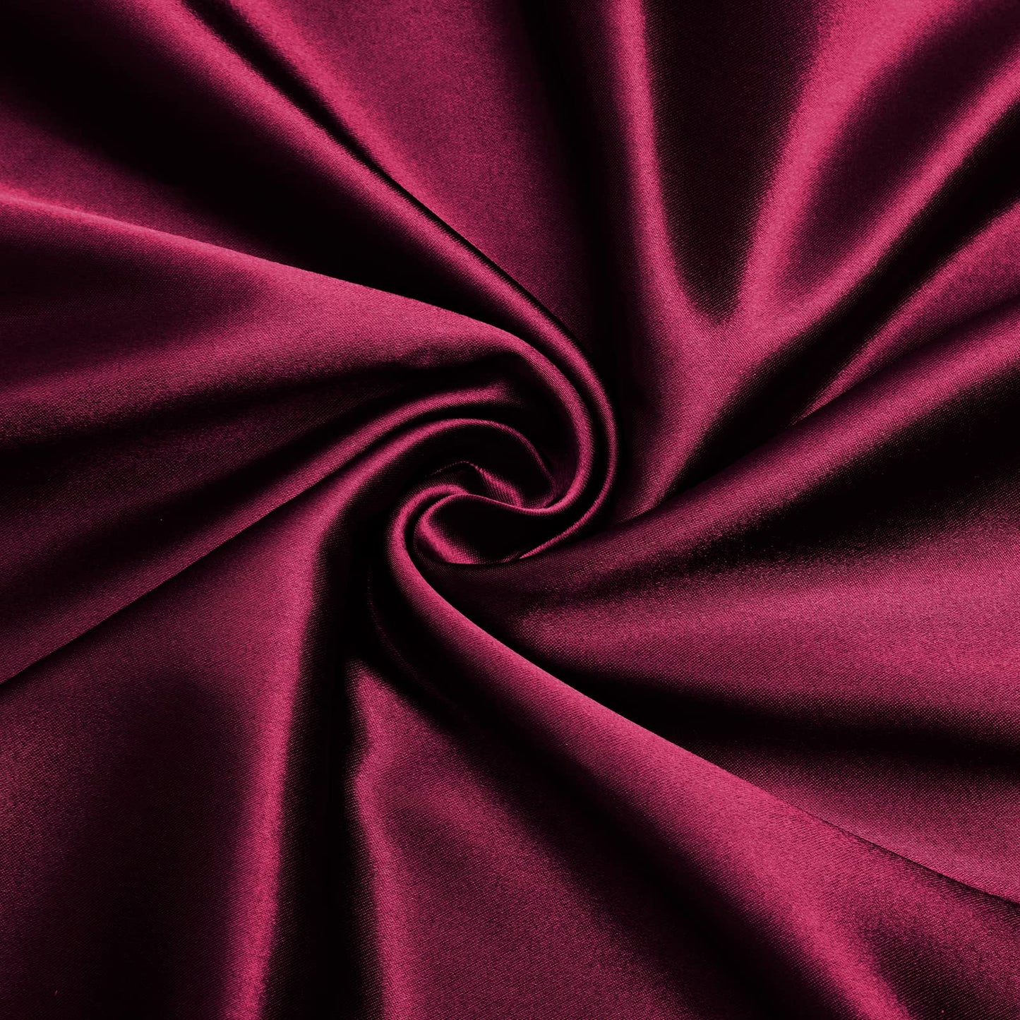 Burgundy Satin Fabric/ Burgundy Satin