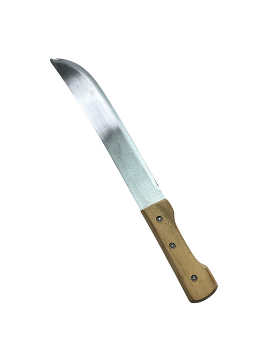 Machete with wooden handle