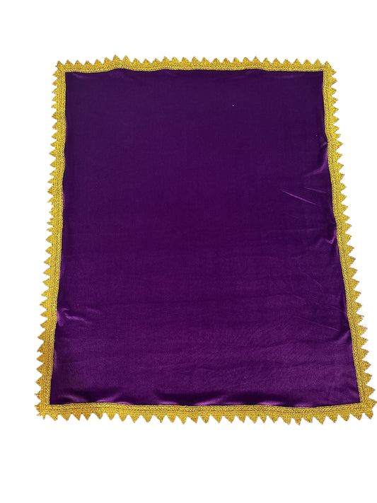 Purple Velvet tablecloth 29"x 36"