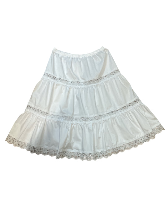 Cotton White Skirt one size