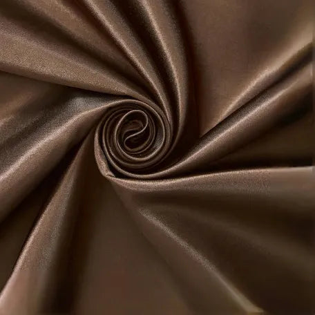 Brown Satin Fabric/ Satin Carmelita