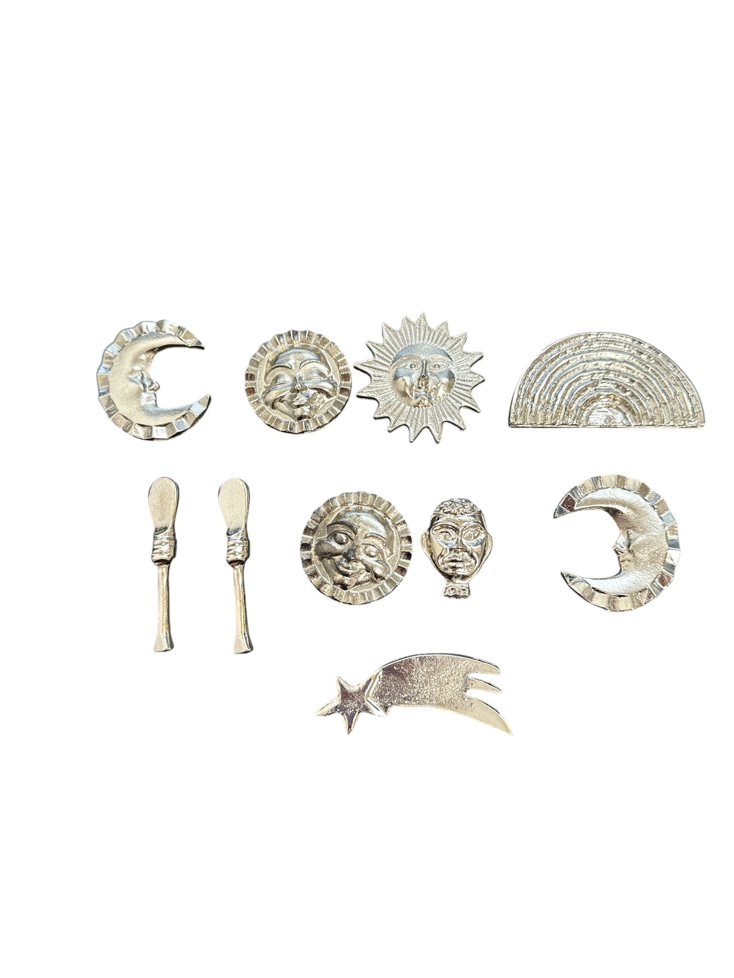 Ananagu metal orisha tool set annanagume olokun olosa iroko dada