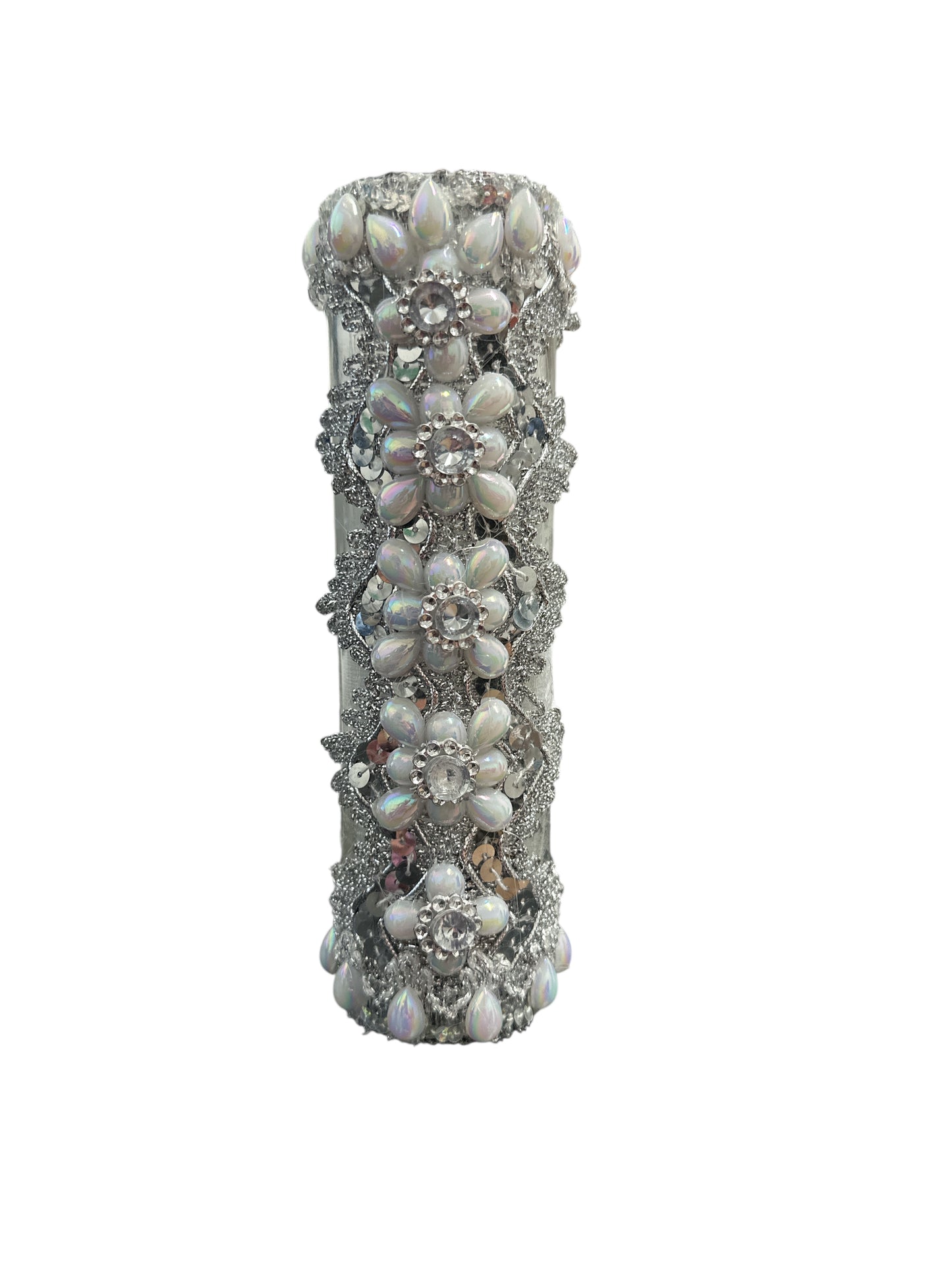 8" Obatala decorated candle