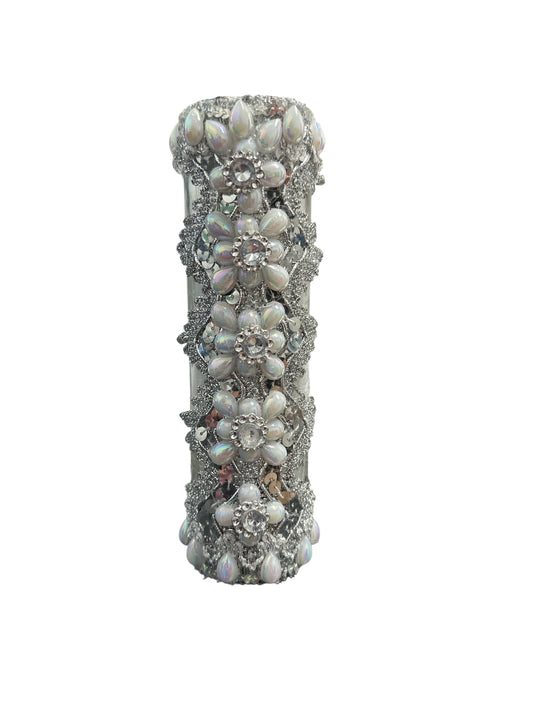 8" Obatala decorated candle