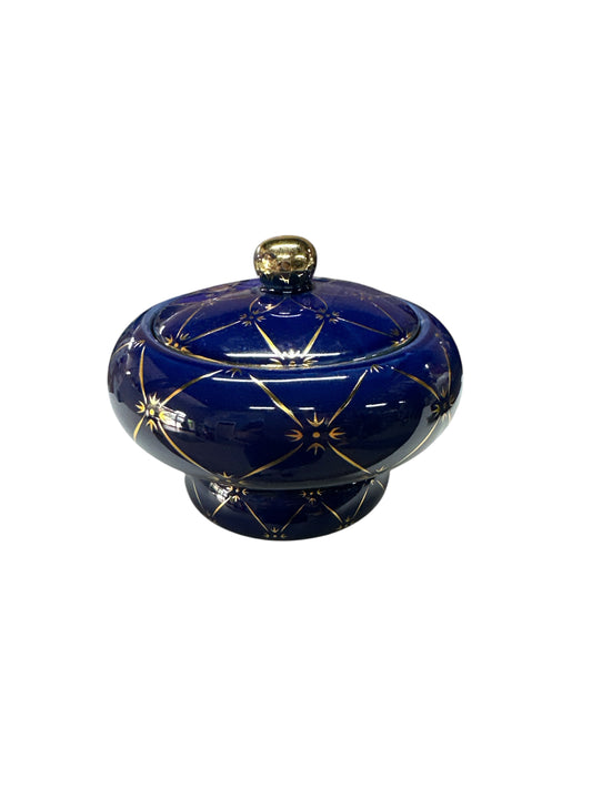 Deep Blue/ Gold Soperita Ibeyi/Yemaya 5”x 9”x 5”