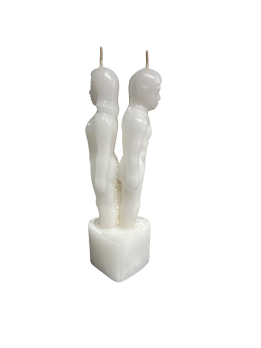 White Candle Separation of a couple
