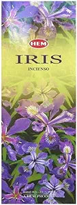 Iris Flower Incense Box of 6/ Incienso flor de Iris caja de 6