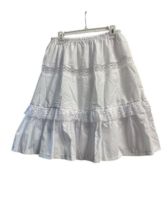 White Skirt with Lace