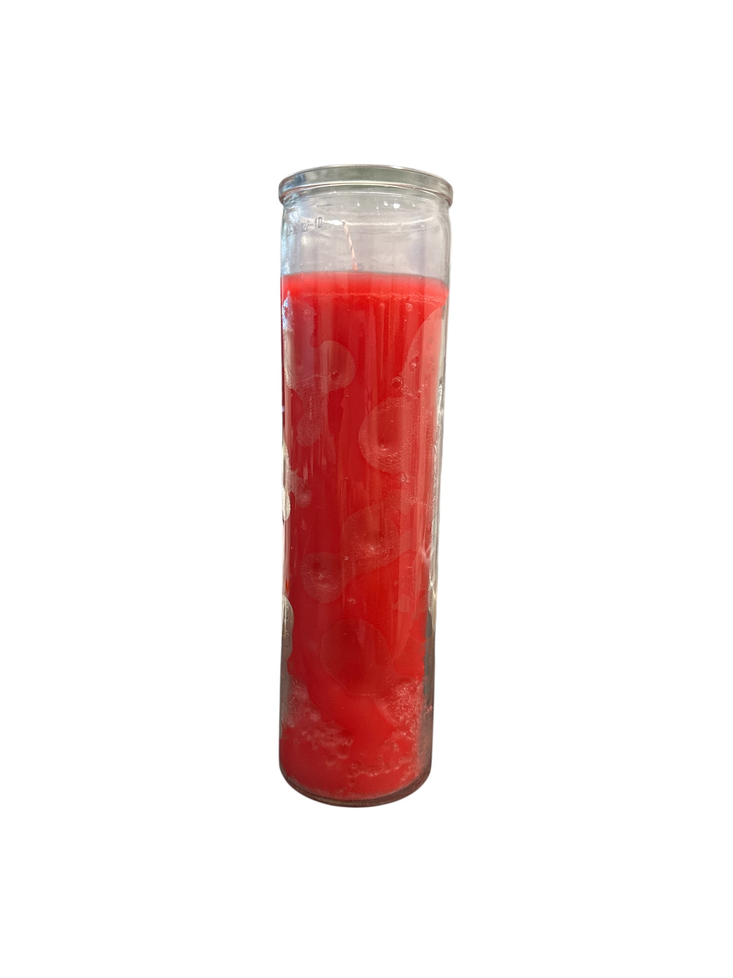 8" Glass color Candle