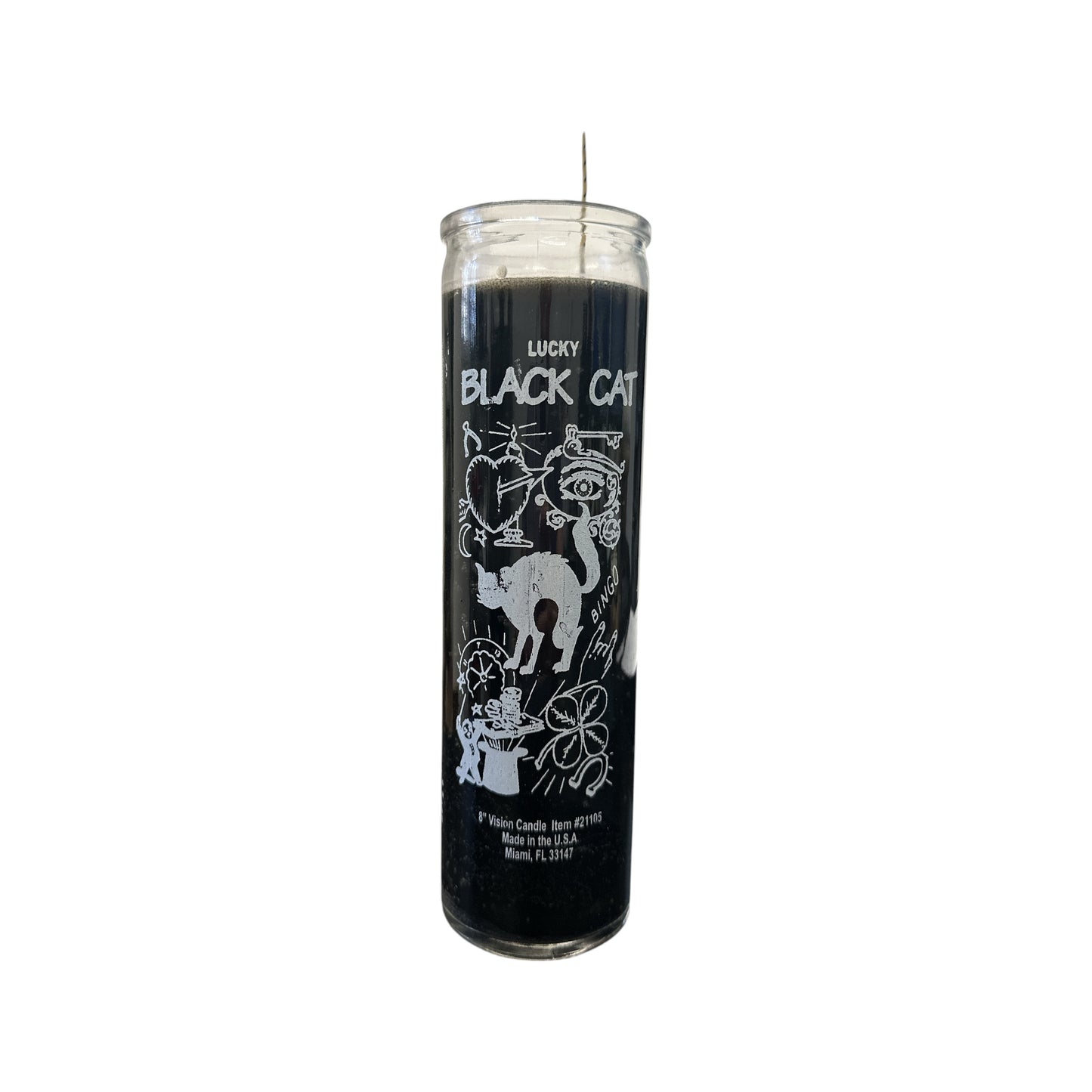 Black Cat Candle (Black Wax)