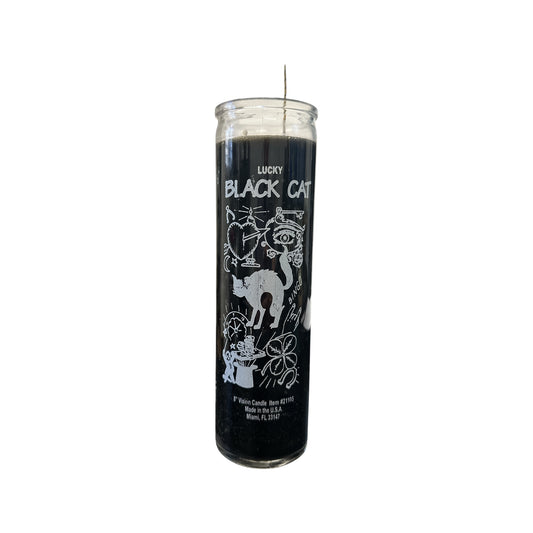Black Cat Candle (Black Wax)