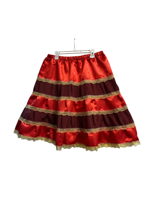 Red and Black Skirt one size