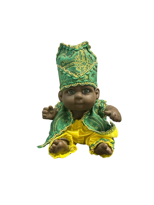 6" Baby dressed in Green and Yellow (Orula)