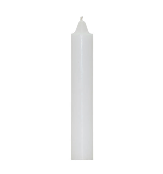 White Jumbo candle 9”x 1.5”