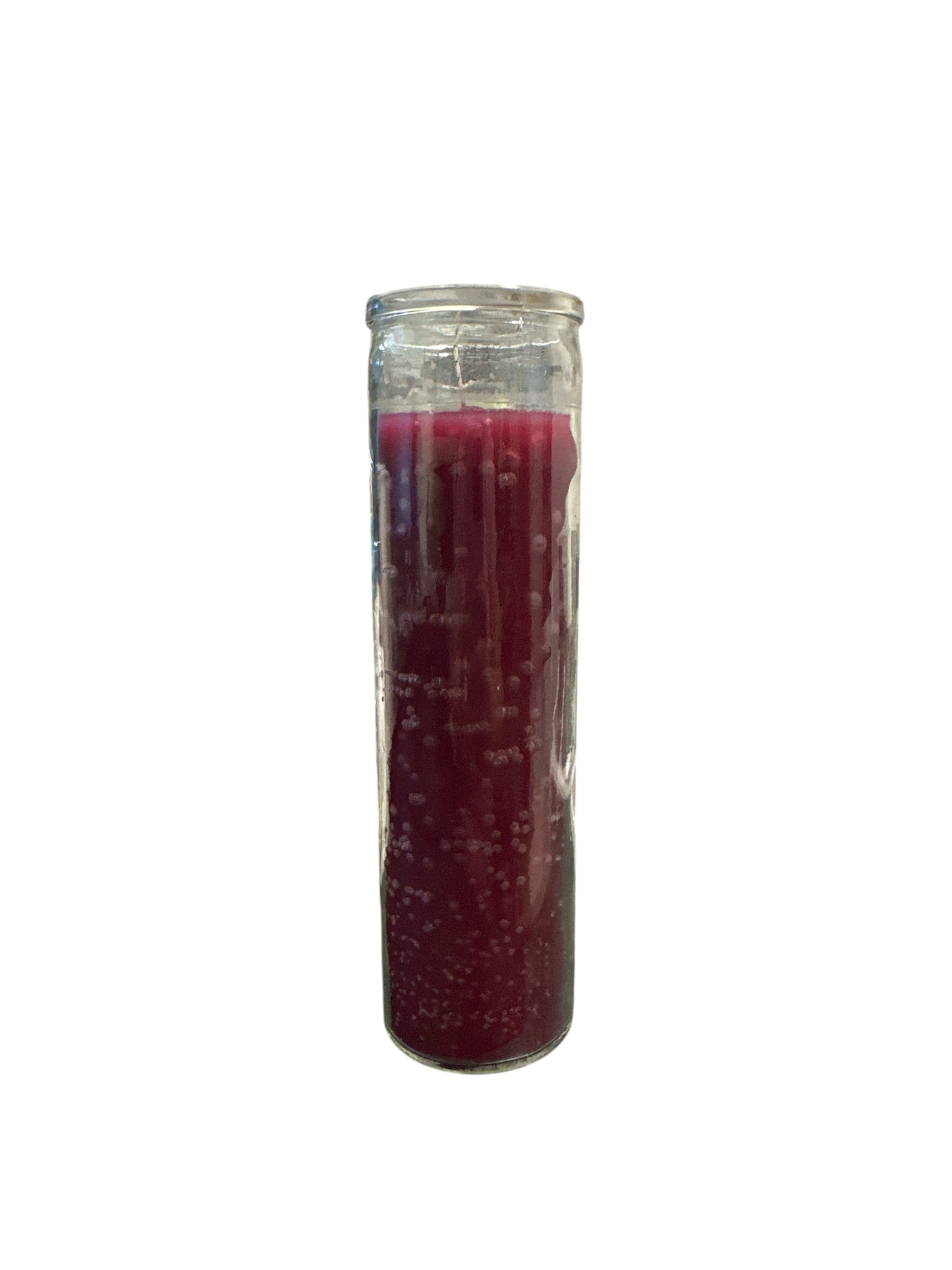 8" Glass color Candle
