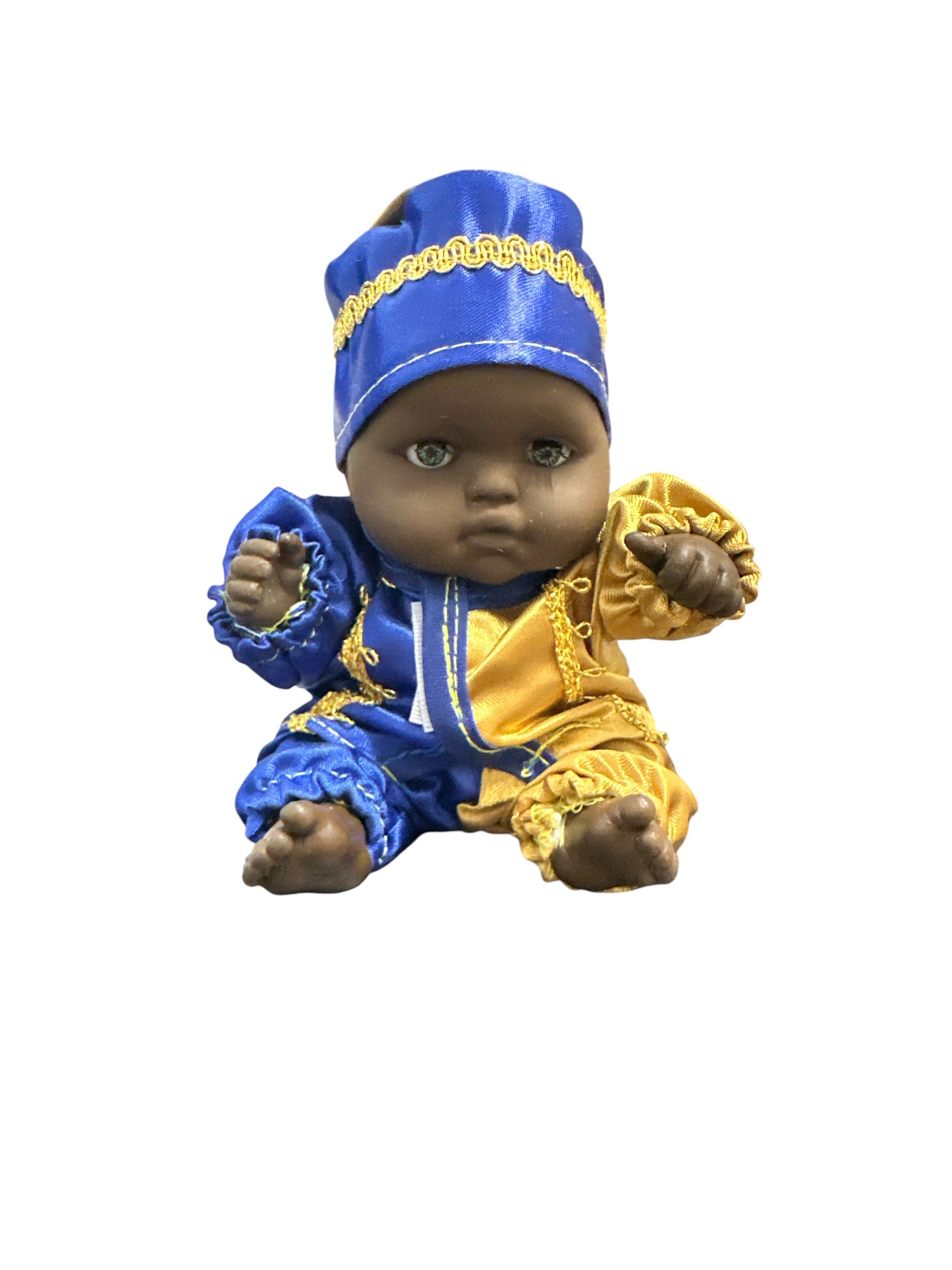 6" Baby dressed in Blue and Yellow (Ochosi)