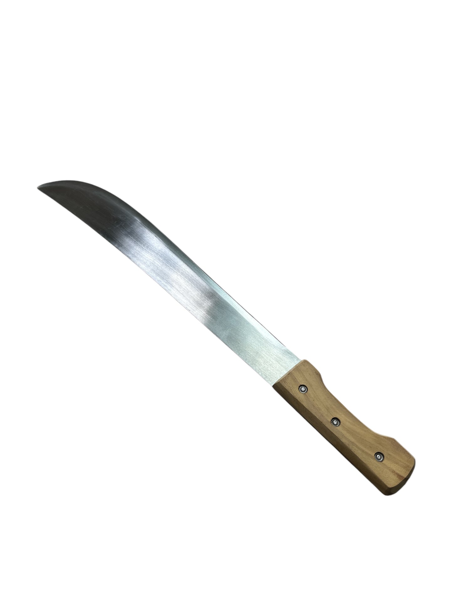 Machete with wooden handle