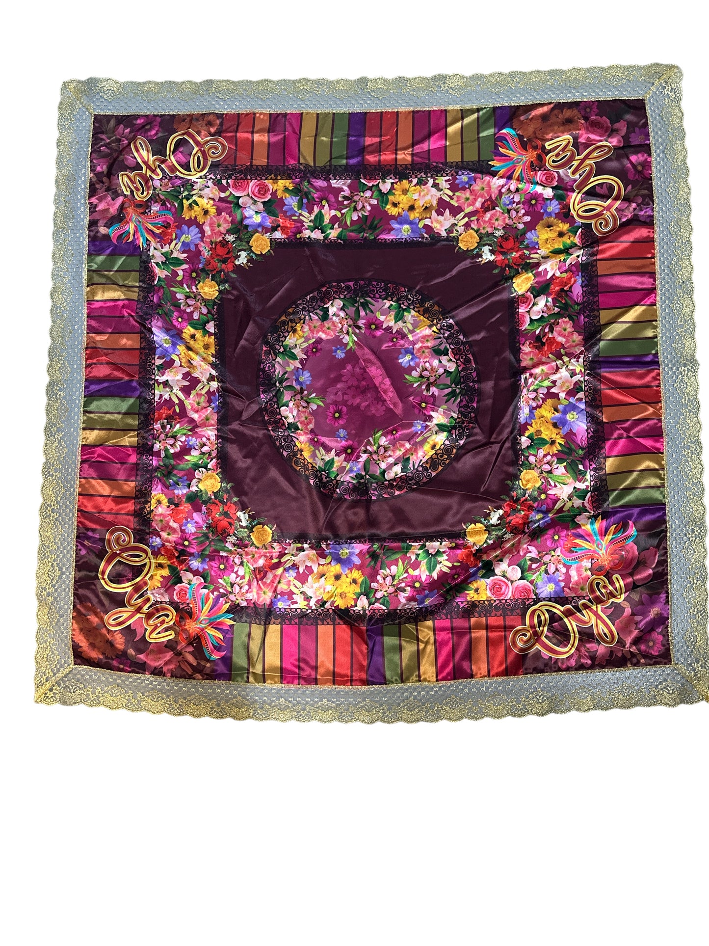 Sublimated satin cloths with images 41"x 41"