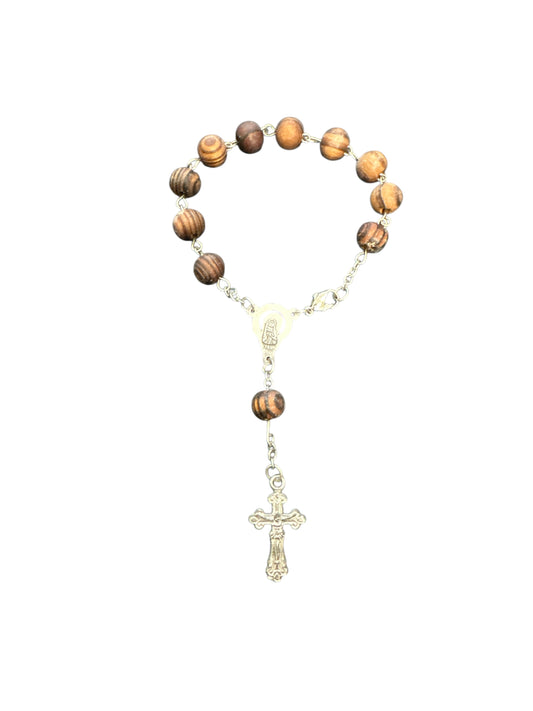 Wooden Rosary Bracelet