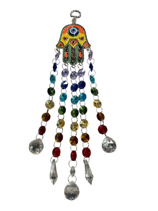 Hanging Amulet Mano de Fatima/ ojo truco