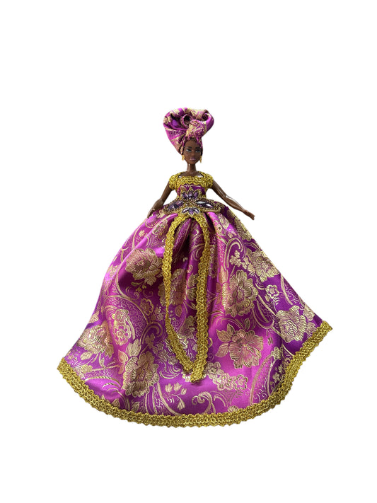 Barbie Size Doll (Purple)