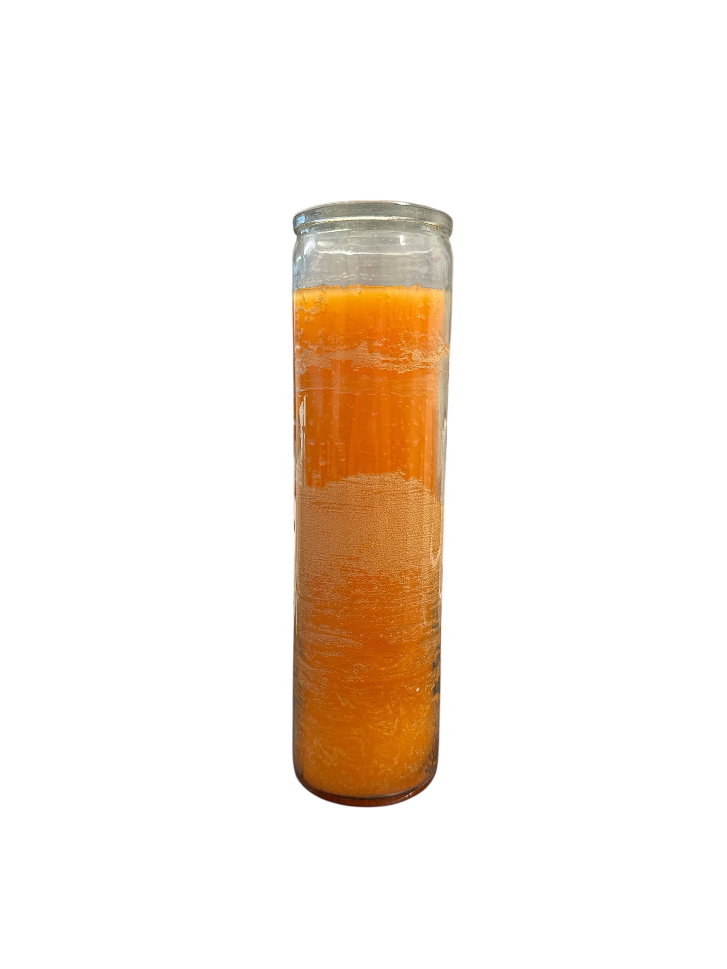 8" Glass color Candle