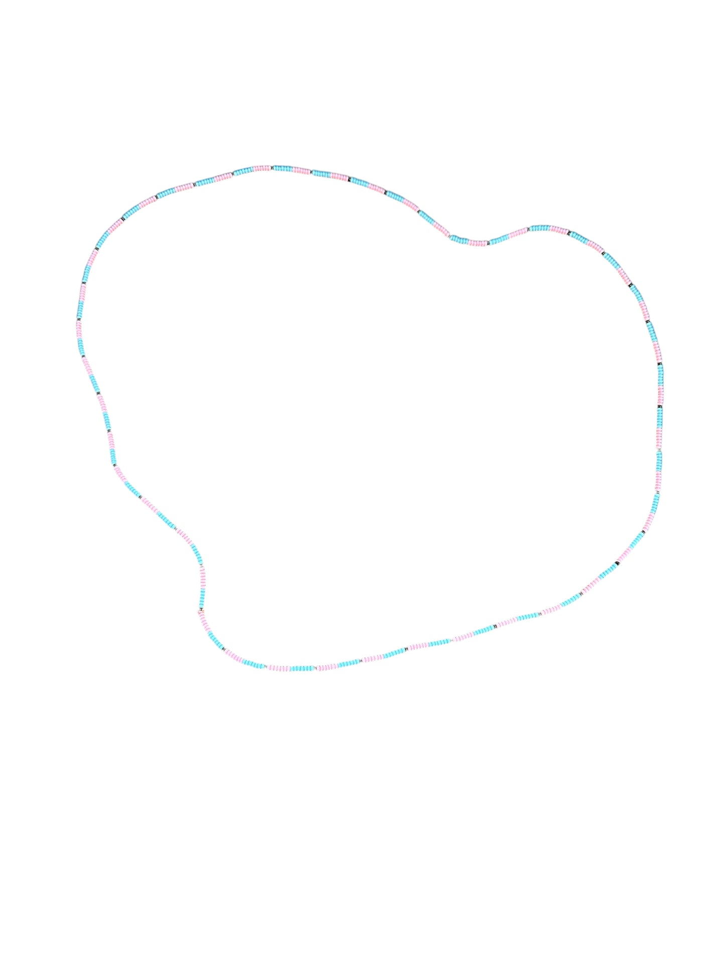 Necklace of small beads