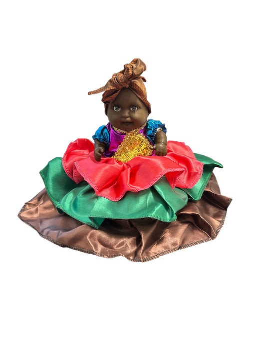 6" Spiritual doll 7 colors dress (Egun/ Ancestor)
