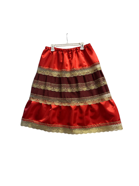 Red and Black Skirt one size