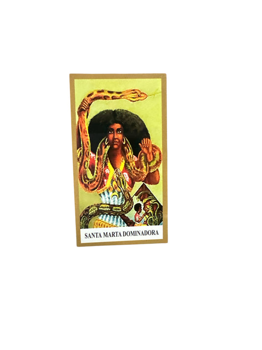 Prayer Card Santa Marta Dominadora 4"x 2"