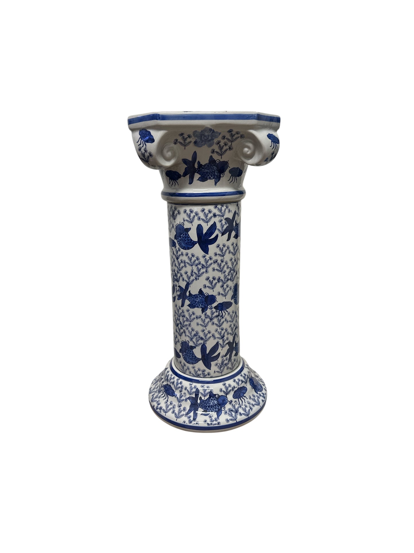 Olokun Pedestal  22"H x 10"W