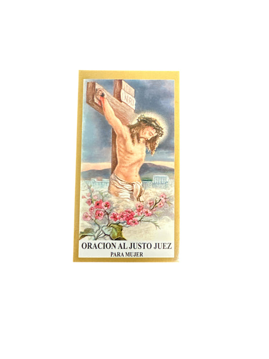 Prayer Card Just Judge for Women 4"x 2"